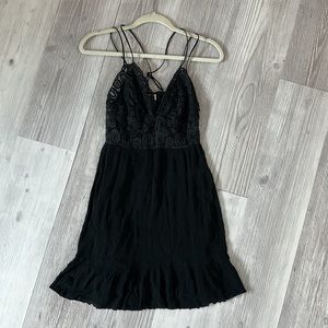 PINK Crochet Lace Flowy summer / spring Dress